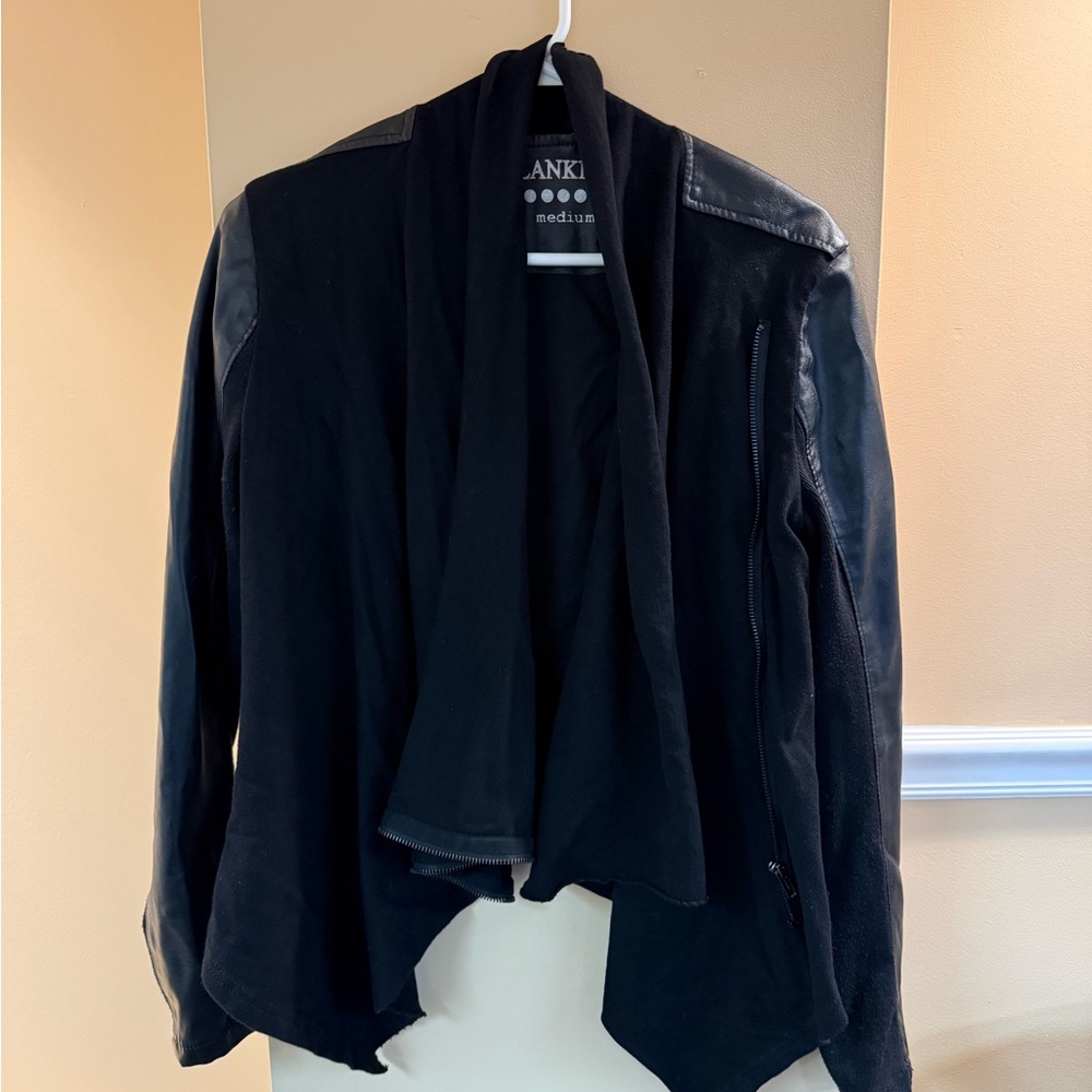 Blank NYC Women's Black Leather Jacket
